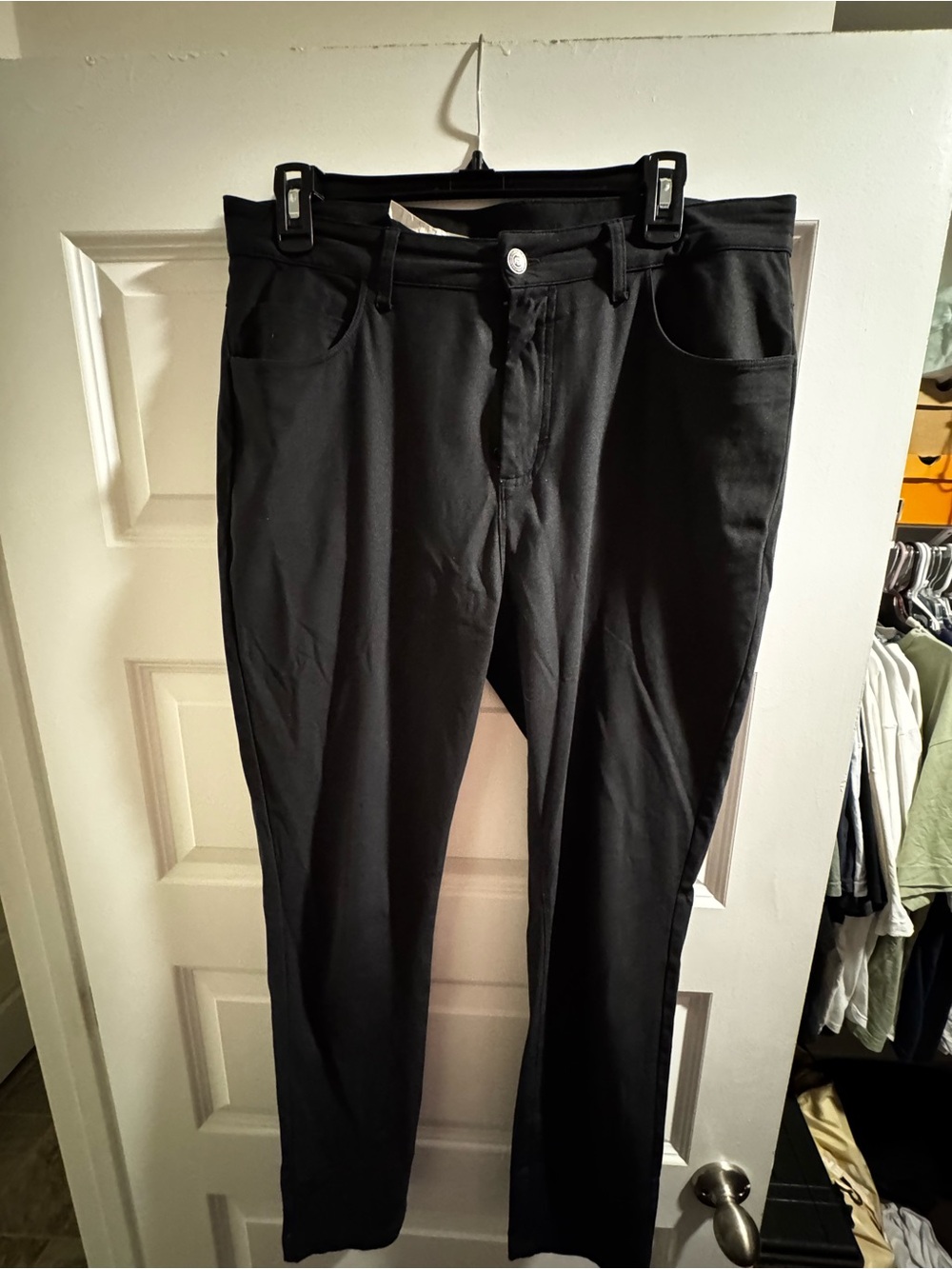 Fabletics Black Men’s Chinos - Slim Straight
